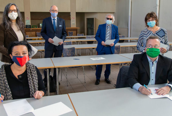 Unterschrift der Koalitionsvereinbarung Nord 2020-2025